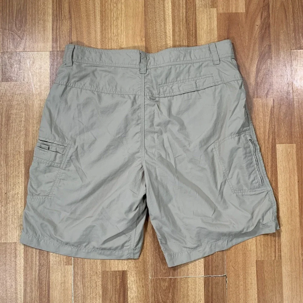 The North Face Shorts Mens Size 36 Brown Hiking Fishing Zip Pocket